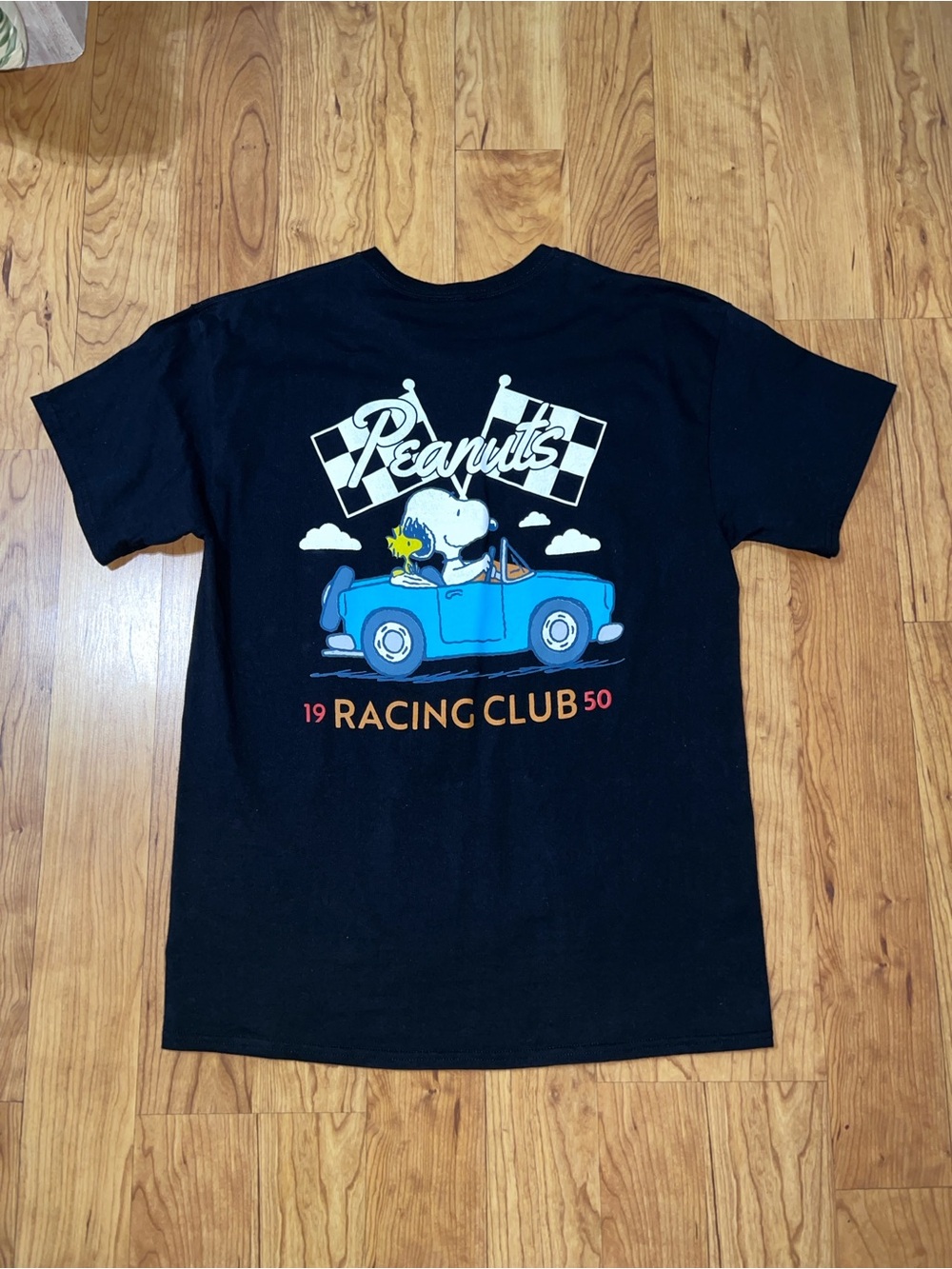 Peanuts Snoopy Black Racing Tee - Picture 4 of 7
